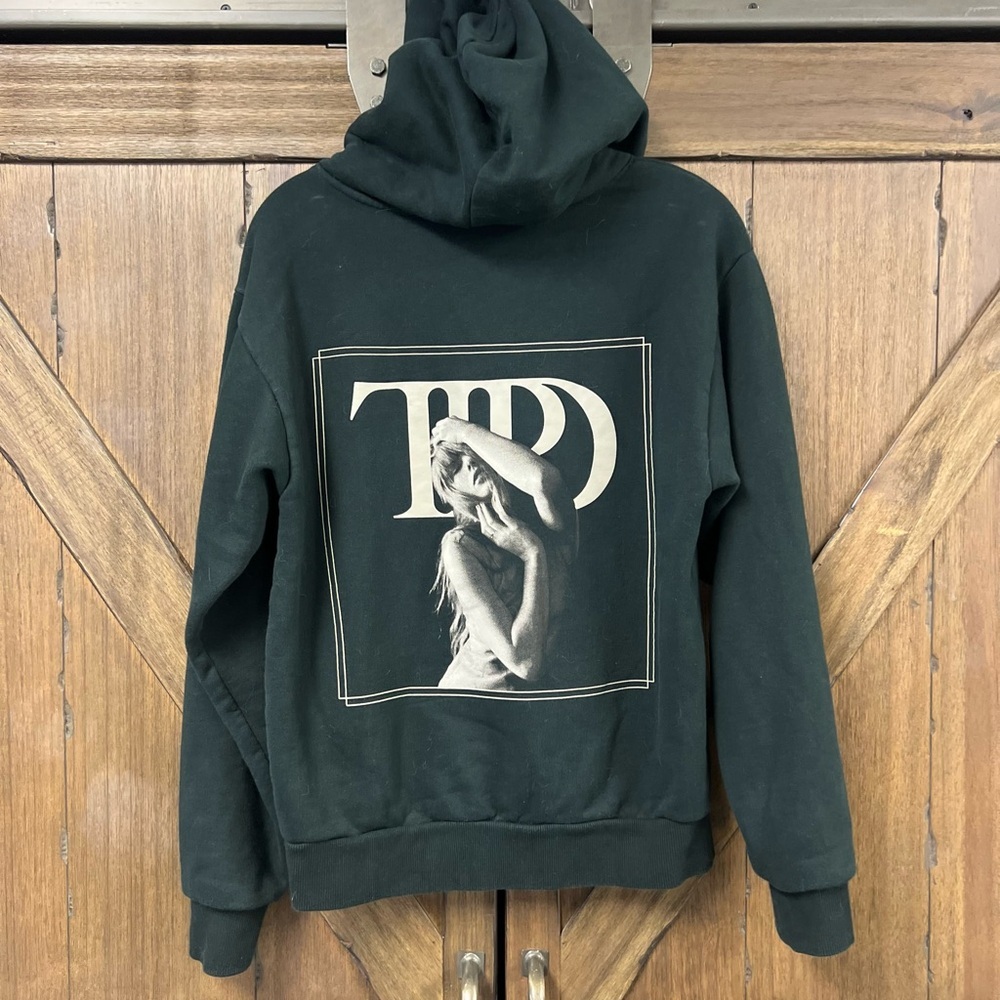 Taylor Swift The Tortured Poets Department Spotify Exclusive Black Hoodie Sz S - Picture 5 of 6